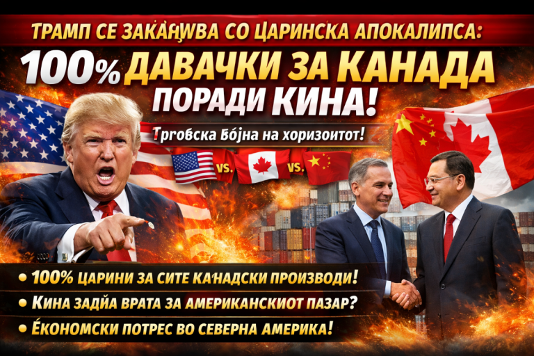 ТРАМП СЕ ЗАКАНУВА СО ЦАРИНСКА АПОКАЛИПСА: 100% ДАВАЧКИ ЗА КАНАДА ПОРАДИ КИНА!