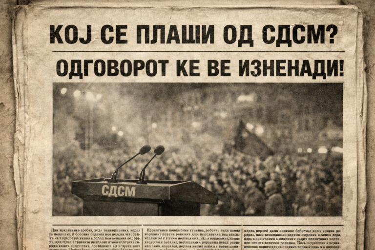 КОЈ СЕ ПЛАШИ ОД СДСМ? ОДГОВОРОТ ЌЕ ВЕ ИЗНЕНАДИ!