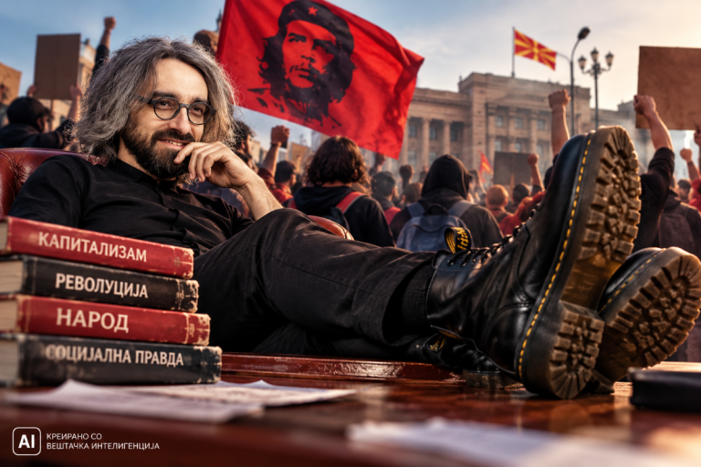 КАПИТАЛИЗМОТ Е ВИНОВЕН СÈ ДОДЕКА НЕ НИ Е НА НОЗЕТЕ: Револуција за народот, DR. MARTENS за лидерот